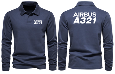 AIRBUS A321 LONG SLEEVE POLO